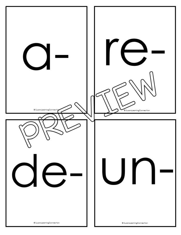 Prefixes / Morphology Cards - Image 2