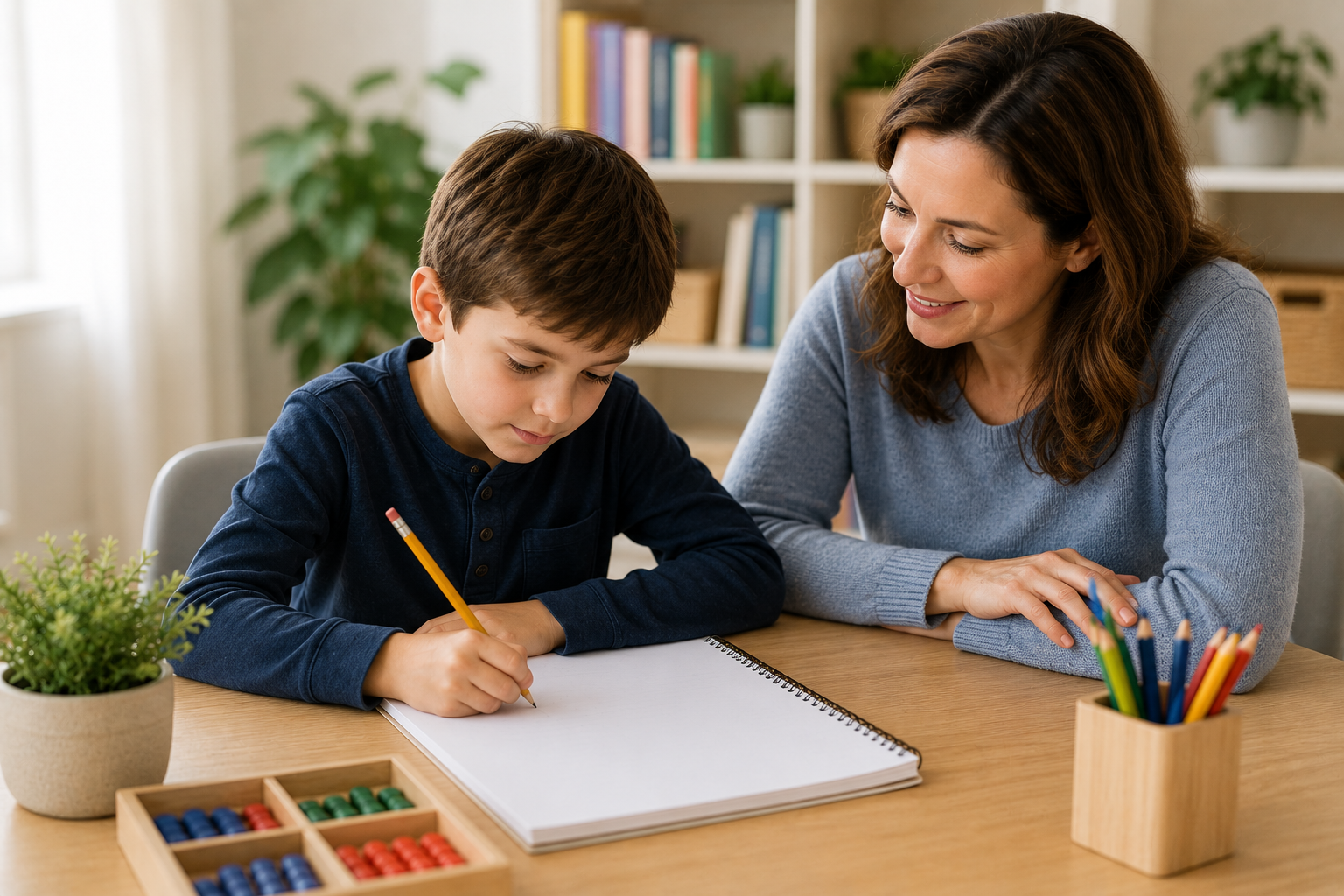 Dyslexia is not a motivation problem child and parent working 